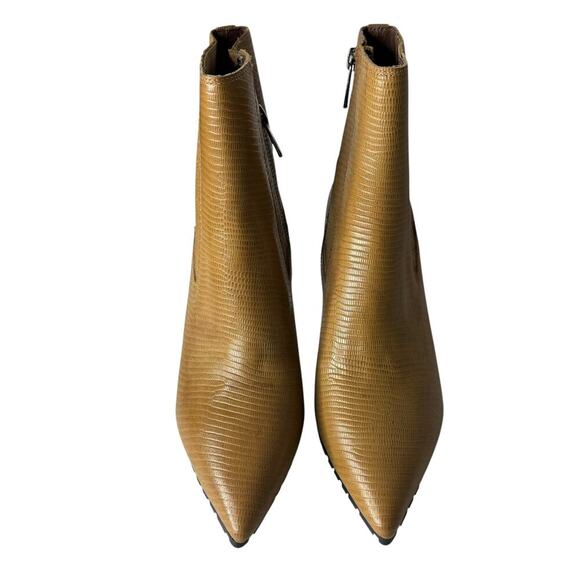 Donald Pliner Deniz Pointed Toe Bootie Caramel Size 6 - Picture 4 of 6